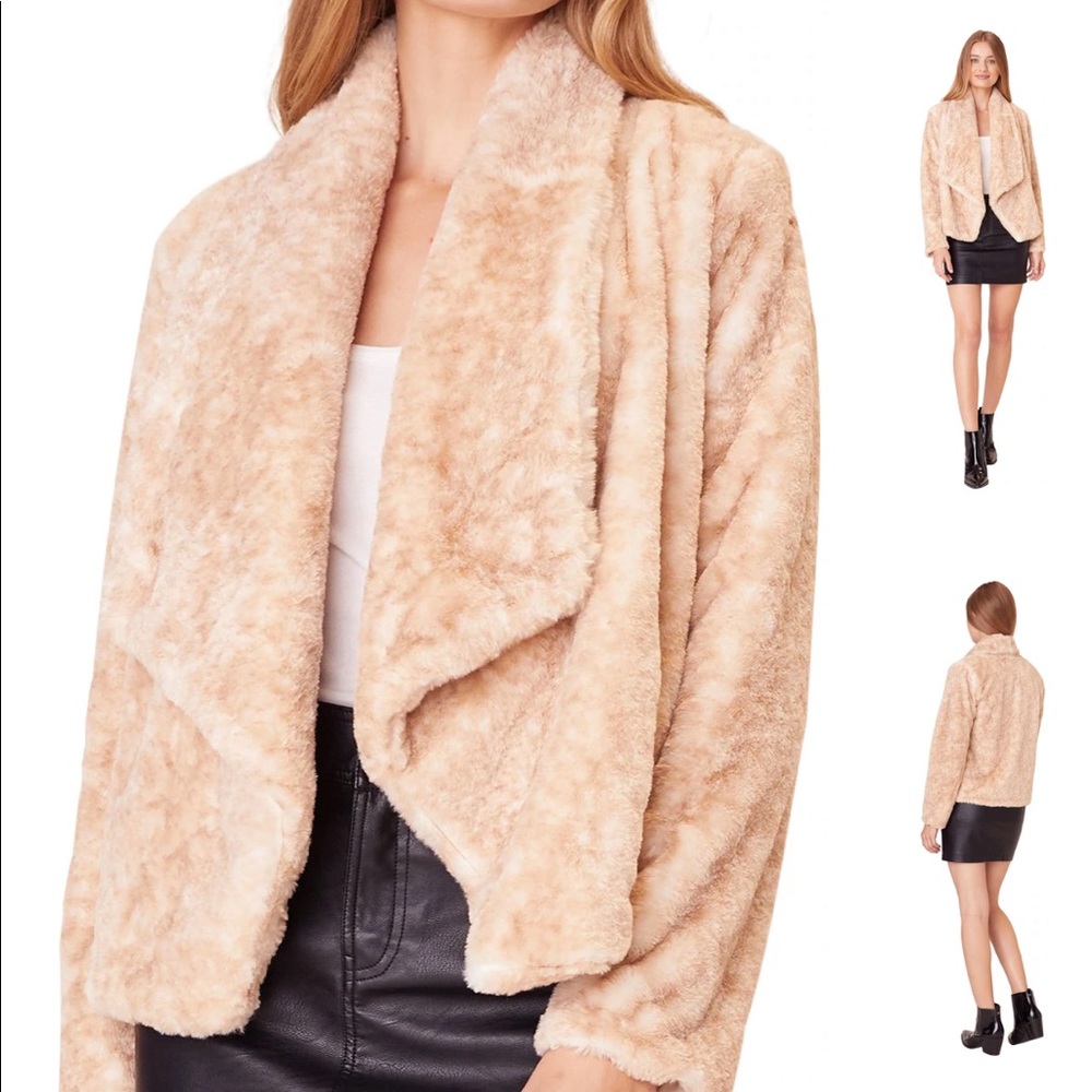 🆕Jack by BB Dakota Natural Faux Fur Jacket.  Size XS